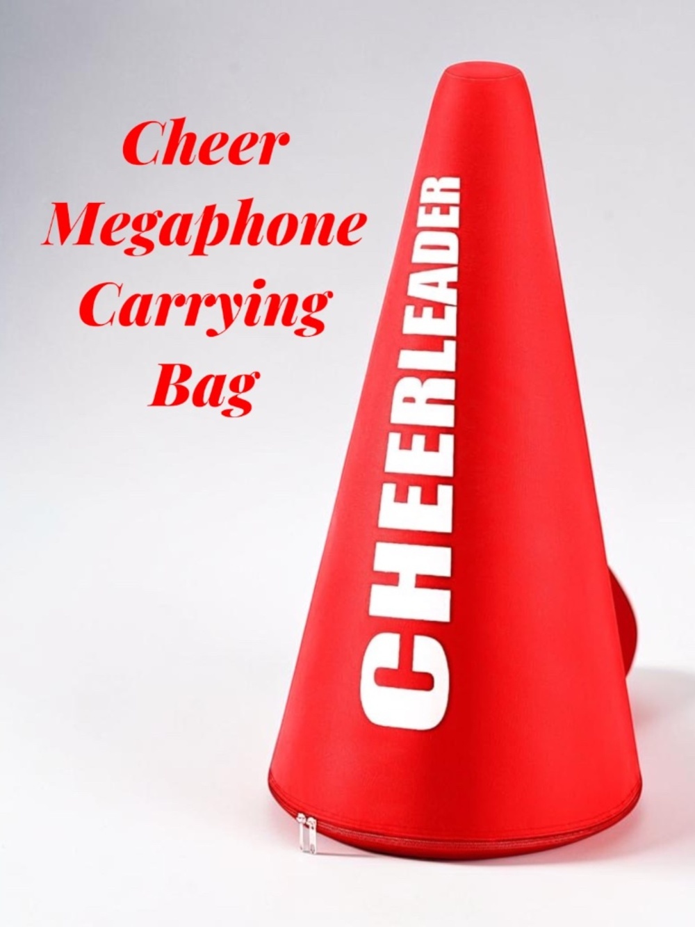 Cheer Megaphone Carrying Bag Red Cheerleader Storage Case Strap Football NWOT